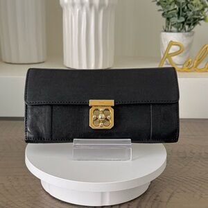 Chloe Elsie Continental Long Wallet - Black